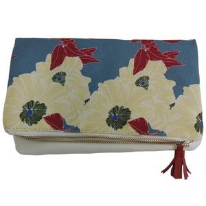 RACHEL PALLY Reversible Cluth in Bloom Fold Over Zip Floral Print